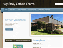 Tablet Screenshot of holyfamilyauburn.org